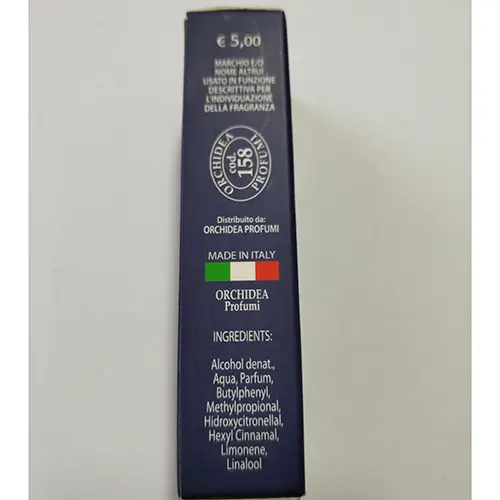 Photo de l’avis officiel: Orchidea Profumi Dilan Blu Eau de toilette — risque: Risque chimique
