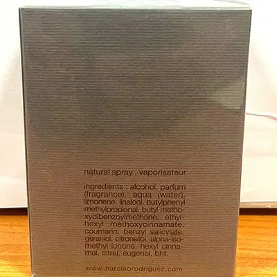 Photo de l’avis officiel: Narciso Rodriguez For Him Eau de toilette — risque: Risque chimique