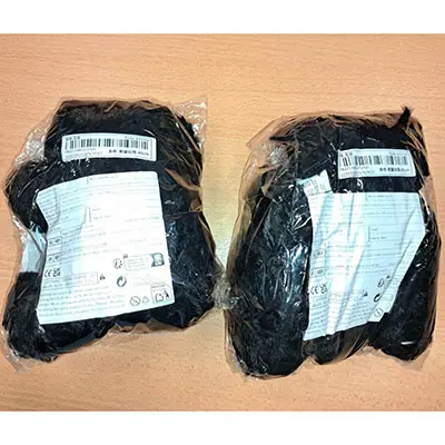 Foto do aviso oficial: Poupée en peluche chat noir bouclé de 30 cm/11,8 pouces Brinquedo macio — risco: Engasgamento