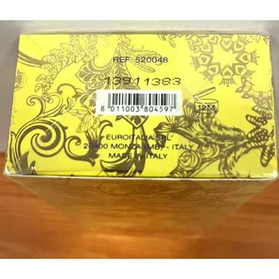 Photo de l’avis officiel: Versace Yellow Diamond Gel douche — risque: Risque chimique