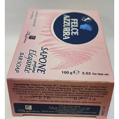 Photo de l’avis officiel: FELCE AZZURRA Profumo elegante Savon — risque: Risque chimique