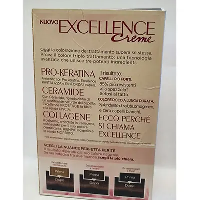Photo de l’avis officiel: L'OREAL Excellence creme Teinture capillaire — risque: Risque chimique