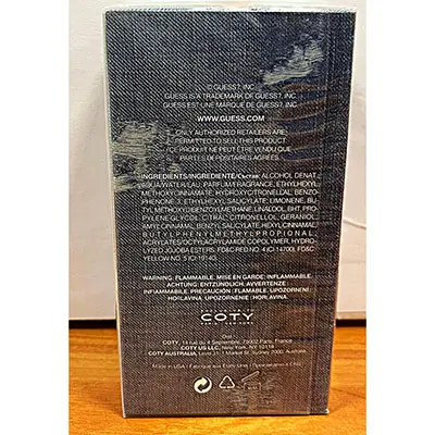Photo de l’avis officiel: Guess Dare Eau de toilette — risque: Risque chimique