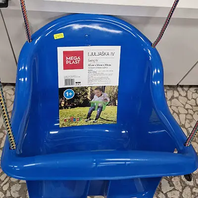 Photo de l’avis officiel: MEGA PLAST Balançoire en plastique — risque: Blessures (SR/00330/26)