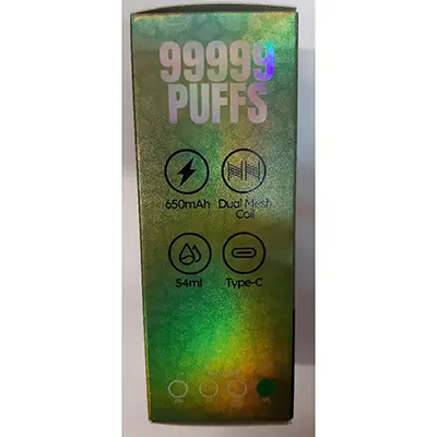 Photo de l’avis officiel: RENdM TORANDO 3iN1; 99999 PUFFS Cigarette électronique jetable — risque: Risque chimique