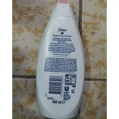 Photo de l’avis officiel: Dove surgras à l'huile d'amande douche Gel douche — risque: Risque chimique