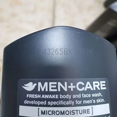 Foto dell’avviso ufficiale: Dove MEN + CARE FRESH AWAKE ENERGISING SCENT Lavaggio del corpo e del viso — rischio: Rischio chimico