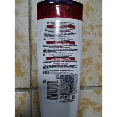 Photo de l’avis officiel: L'ORÉAL PARIS ELSEVE TOTAL REPAIR 5 EXTREME Shampooing — risque: Risque chimique