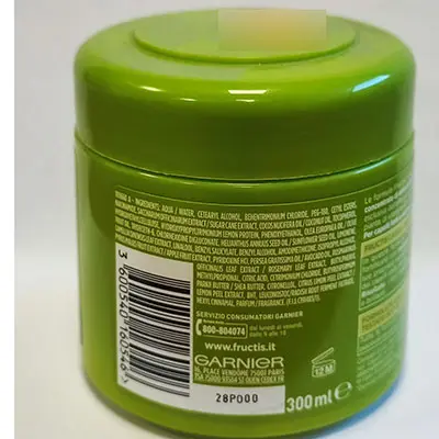 Photo de l’avis officiel: GARNIER Fructis Capelli secchi Masque capillaire — risque: Risque chimique
