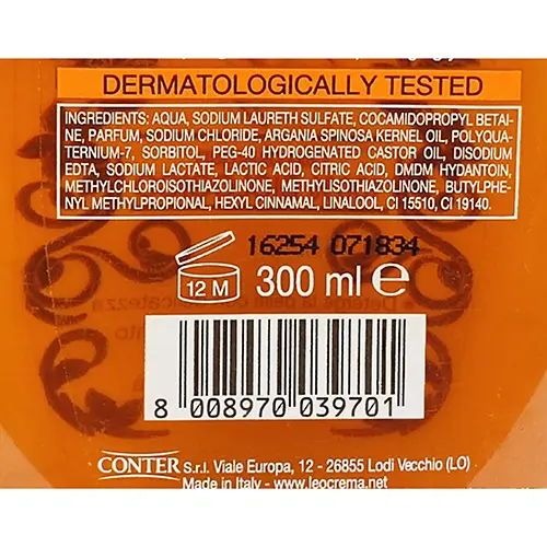 Photo de l’avis officiel: Leocrema Solare Gel douche après-soleil — risque: Risque chimique