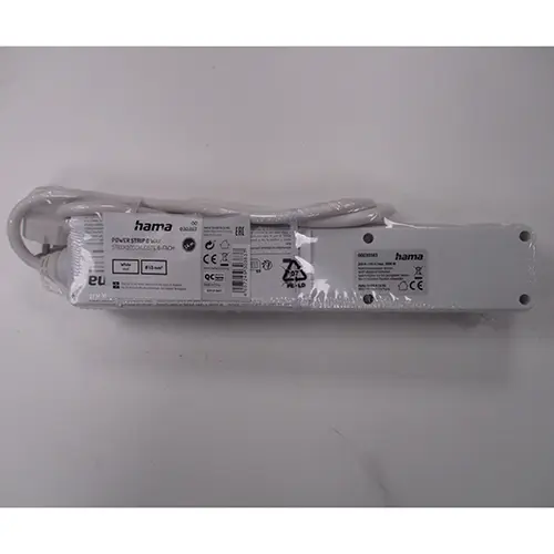 Foto do aviso oficial: Hama Power strip 6 way Chumbo da extensão — risco: Choque elétrico