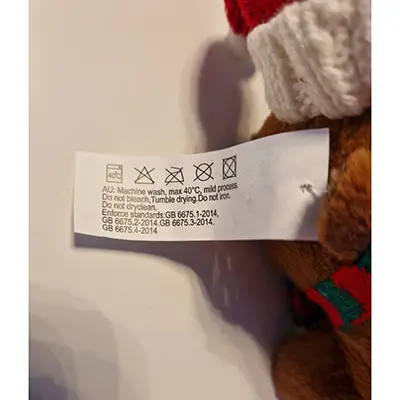Photo from the official notice: Soft toy — choking & strangulation risk (SR/00469/26)