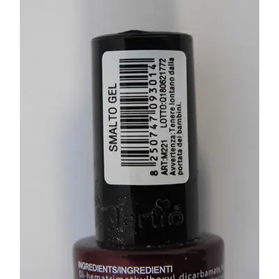 Photo de l’avis officiel: Tertio Smalto gel semipermanente Vernis à ongles — risque: Risque chimique