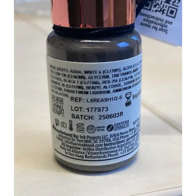 Photo de l’avis officiel: Perma Blend Luxe Maquillage permanent — risque: Risque chimique
