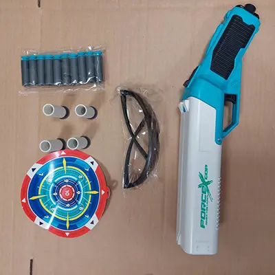 Foto do aviso oficial: Soft Bullet Launcher Jogo da arma do brinquedo — risco: Engasgamento