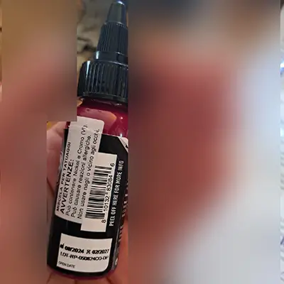 Foto dell’avviso ufficiale: RUBY PORT Inchiostro per tatuaggi — rischio: Rischio chimico