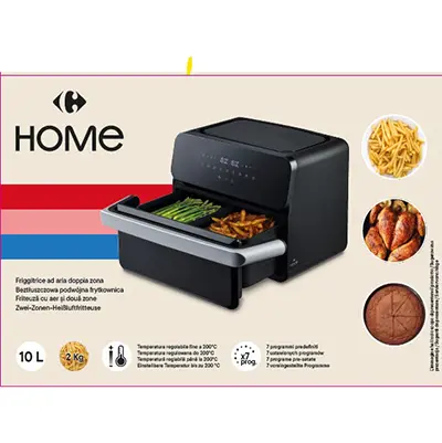 Photo de l’avis officiel: Carrefour Home 10L Friteuse à air — risque: Risque chimique