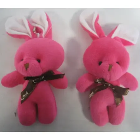Photo from the official notice: Jouets en peluche lapin 1 pièce, nouveau jouet mignon avec nœud papillon, cadeau de noël, poupée soft toy — choking risk