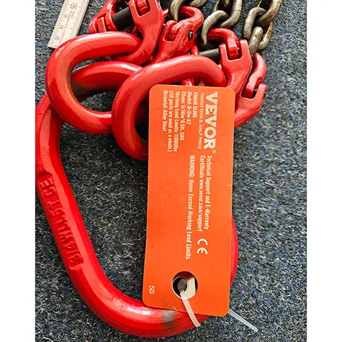 Photo de l’avis officiel: Vevor Chain Sling Écharpe à chaîne — risque: Blessures (SR/00628/26)