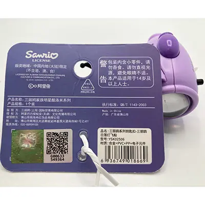 Photo from the official notice: Sanrio Cinamoroll key ring toy — environment risk