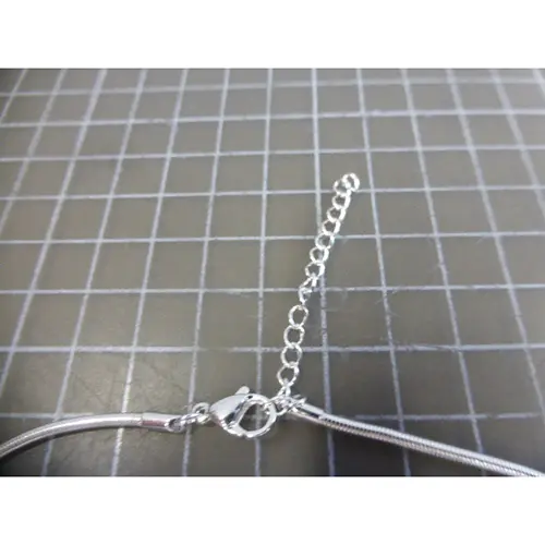 Photo de l’avis officiel: snake chain necklace with silver plating Collier — risque: Risque chimique