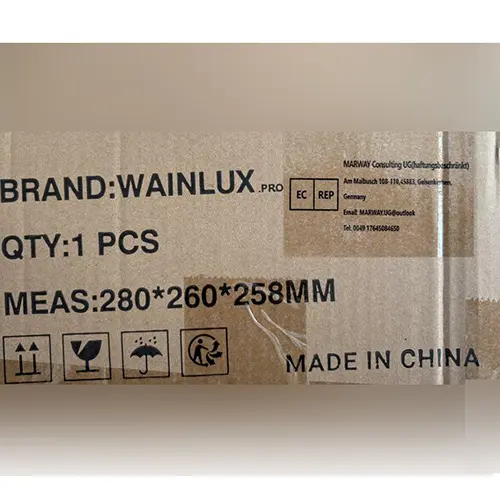 Photo de l’avis officiel: Wainlux Machine de gravure laser — risque: Dommages à la vue