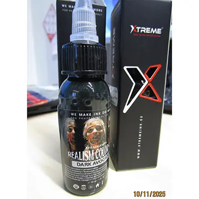 Photo from the official notice: XTREME state of the art tattoo ink  ATO LEGASPI´S Realism Color Set — chemical risk
