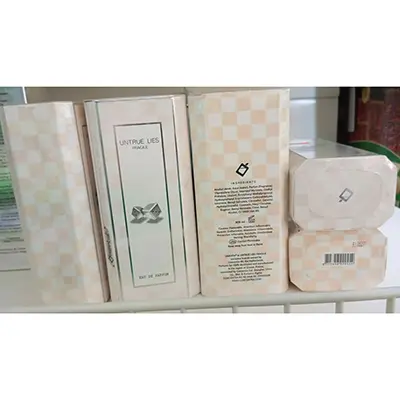 Photo de l’avis officiel: Omerta ® EAU DE PARFUM UNTRUE LIES FRAGILE — risque: Risque chimique