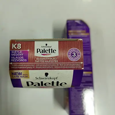 Foto do aviso oficial: Schwarzkopf Palette INTENSIVE COLOR CREME HIGH-INTENSITY, PERMANENT COLORATION Corante capilar — risco: Químico