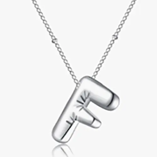 Photo de l’avis officiel: RWQIAN Bubble,Gold Plated Initial A-Z Alphabet Pendant Collier — risque: Risque chimique