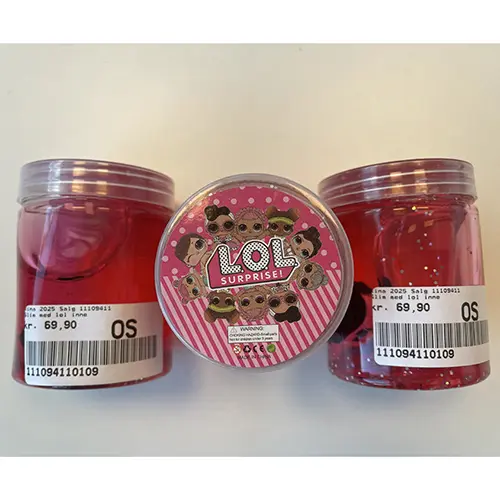 Photo de l’avis officiel: L.O.L. Surprise Slime de jouet — risque: Risque chimique
