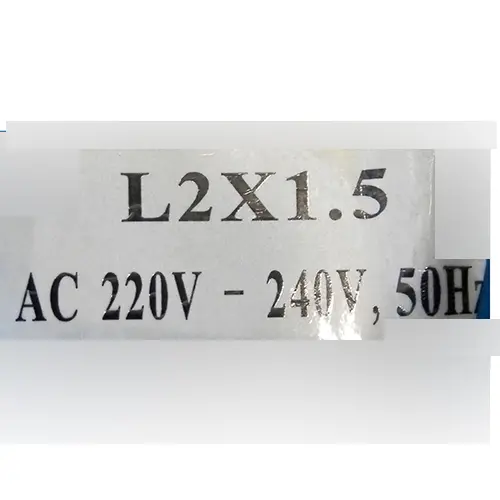 Photo de l’avis officiel: „2Mx1.5M LED LIGHT” Chaîne d'éclairage — risque: Choc électrique