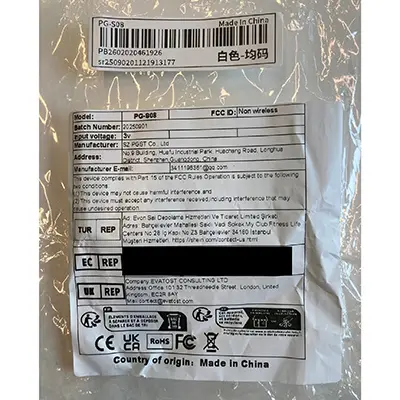 Foto do aviso oficial: SMOKE ALARM Detetor de fumo — risco: Asfixia & Queimaduras