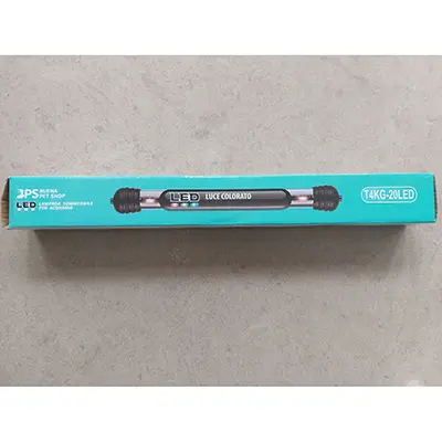 Foto uit de officiële melding: BPS Buena Pet Shop LED LAMPADA SOMMERIBLE PER AQUARIO Aquariumlamp — risico: Elektrische schok