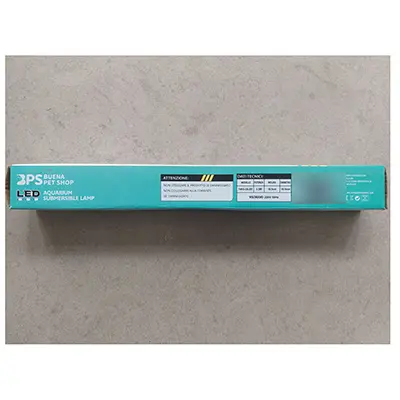 Foto uit de officiële melding: BPS Buena Pet Shop LED LAMPADA SOMMERIBLE PER AQUARIO Aquariumlamp — risico: Elektrische schok