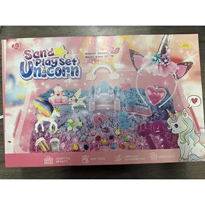 Photo de l’avis officiel: Hohosunlar Unicorn Sensory Girl Kid Toy Jouet d'activité de sable — risque: Risque sanitaire/autre
