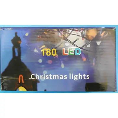 Photo de l’avis officiel: 180 LED Christmas lights Chaîne d'éclairage — risque: Choc électrique