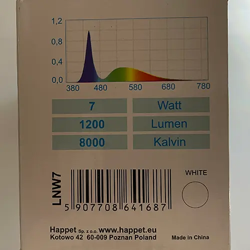 Foto do aviso oficial: Happet LED lighting for aquarium, Aqua LED NANO White (on the product) Lâmpada de aquário — risco: Choque elétrico