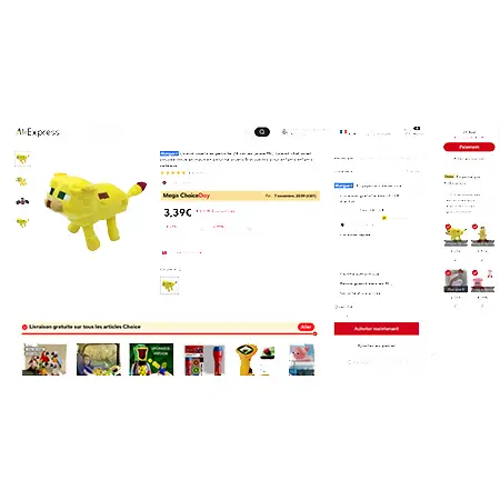 Foto dell’avviso ufficiale: Ocelot jouets en peluche 24 cm jeu jaune MC Ocelot chat jouet poupée doux animaux en peluche jouets Giocattolo — rischio: Ostruzione delle vie aeree