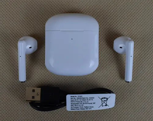 Photo from the official notice: Dasounds WIRELESS EARPHONES / WIRELESS EARBUDS — burns risk