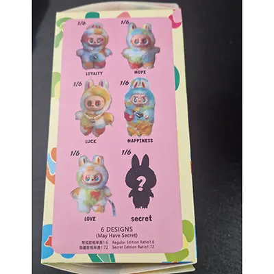 Photo from the official notice: Pop Mart (COUNTERFEIT) LABUBU HIDE AND SEEK IN SINGAPORE soft toy — choking risk