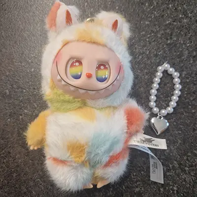 Photo from the official notice: Pop Mart (COUNTERFEIT) LABUBU HIDE AND SEEK IN SINGAPORE soft toy — choking risk