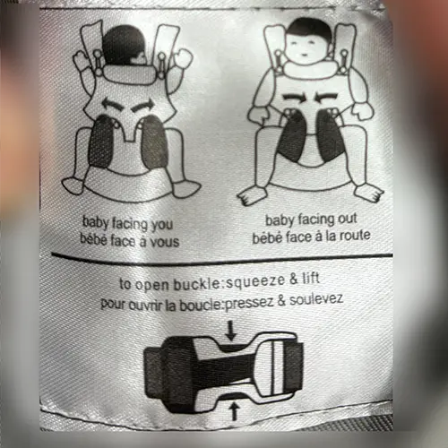 Photo de l’avis officiel: Guangzhou Beiyou BABY SLING Porte-bébé — risque: Blessures