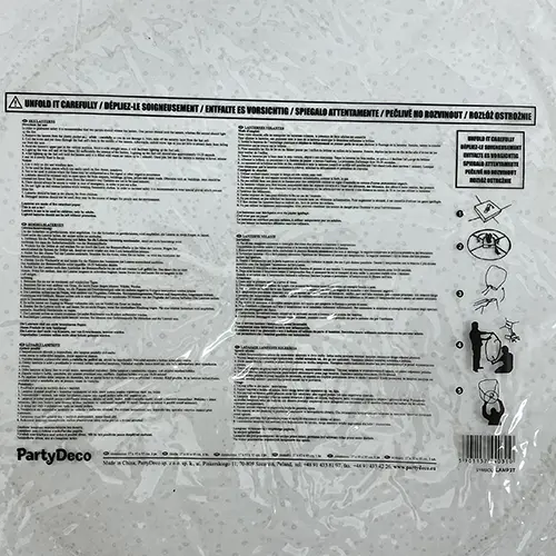 Photo from the official notice: Wunschlaterne, Himmelskerze, Glücklaterne sky lantern — fire risk