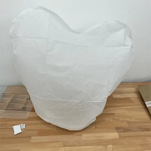 Photo from the official notice: Wunschlaterne, Himmelskerze, Glücklaterne sky lantern — fire risk