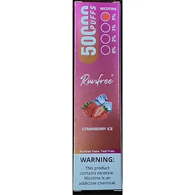 Photo de l’avis officiel: RUNFREE Tornado 50000 puffs Cigarette électronique jetable — risque: Risque chimique (SR/01044/26)