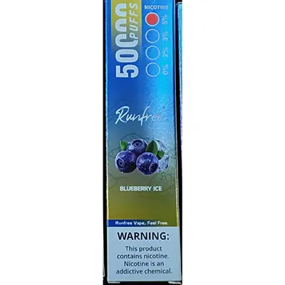 Photo de l’avis officiel: RUNFREE TORNADO 50000 puffs Cigarette électronique jetable — risque: Risque chimique (SR/01037/26)