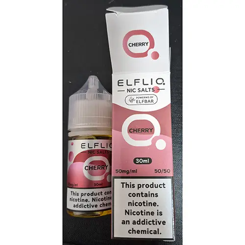 Photo from the official notice: ELFLIQ ELFLIQ, NIC SALT, POWERWS BY ELFBAR electronic cigarette cartridge — chemical risk (SR/01106/26)