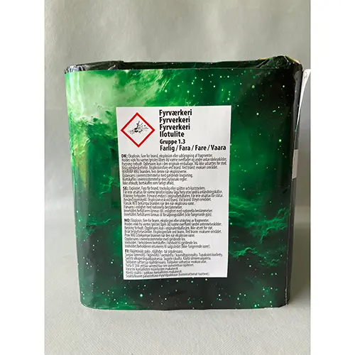 Foto aus der offiziellen Meldung: Powder No. 3 Feuerwerk — Risiko: Verbrennungen & Sehschaden