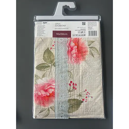 Photo de l’avis officiel: RAVI DECOR Decorated tablecloth Nappe — risque: Risque chimique